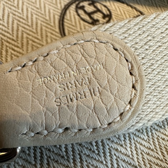 NEW w/Receipt HERMÈS Craie Clememce PHW Mini Evelyne TPM, Stamp K-2025 - Picture 13 of 15